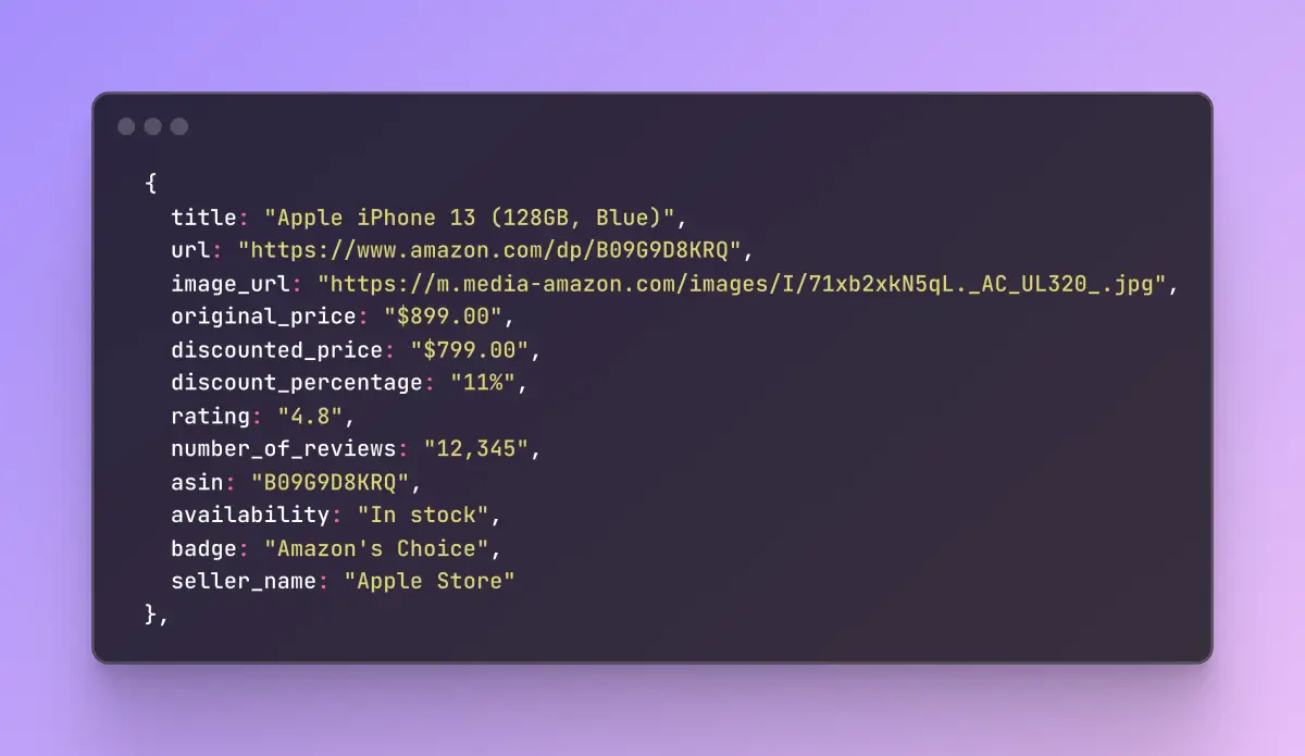 Product Data Scraper by Search Example